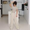 Akiyo Studio Summer New Drawstring Large Pocket Loose Casual Straight Overalls Trousers