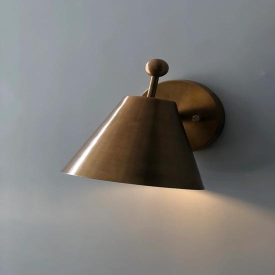 Handmade Brass Pivot Sconce Mid-Century Style Wall Lamp Decorative Item