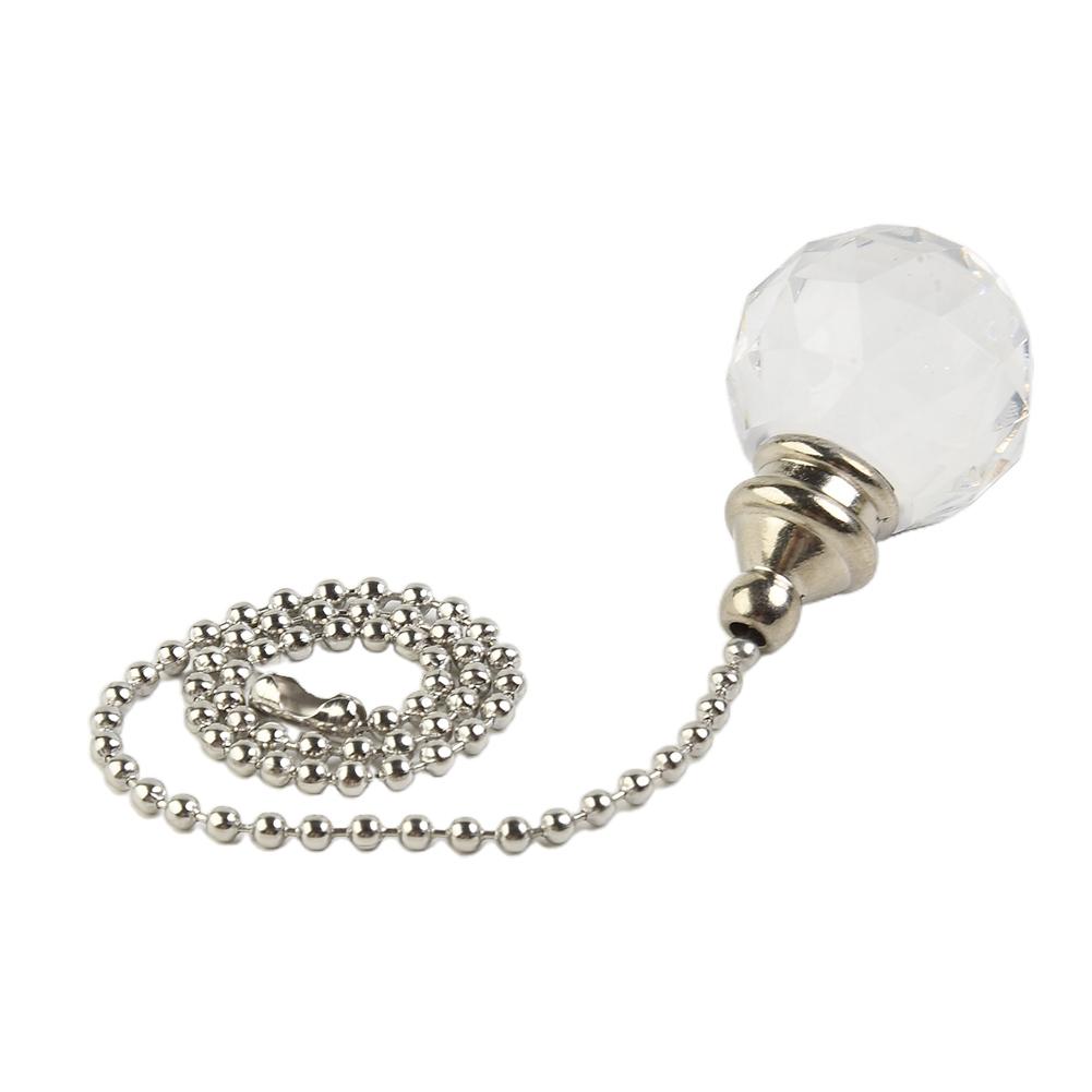 Crystal-Style Designer Bathroom Toilet Pull Chain Cord Handle For Light Switch