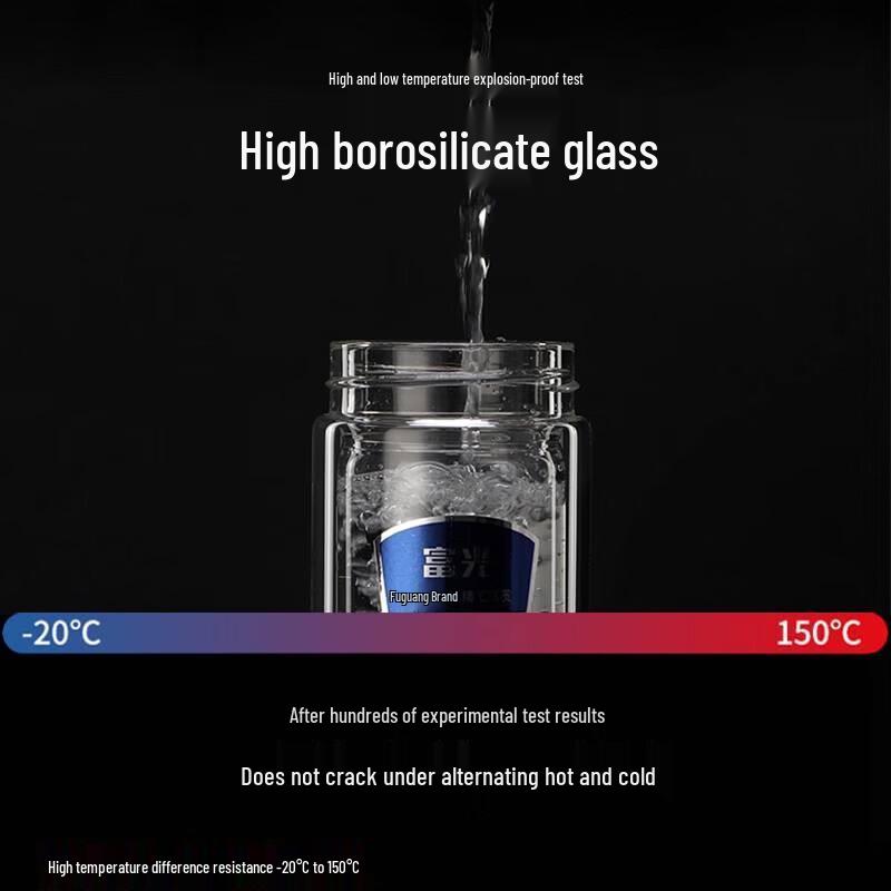 Fuguang Heat-Resistant Glass Tea Infuser Bottle