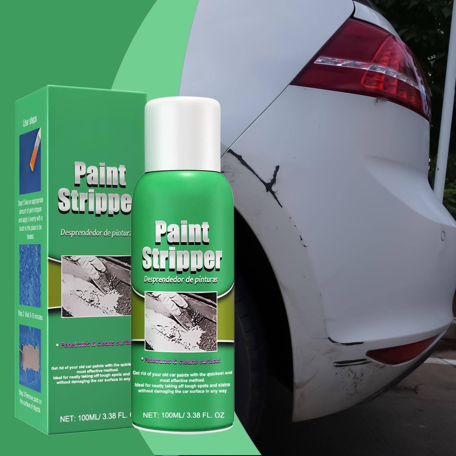 Car Paint Remover Metal Surface Paint Stripper High Efficiency For Auto Wall Marine Paint Graffiti Correction With Brush 100ml