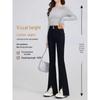 2025 Women's High Waist Black Stretch Slimming Flare Pants