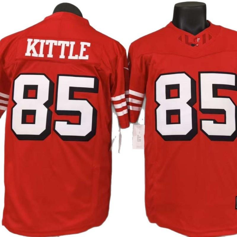 San Francisco 49ers 85 Kittle Shadow Red Regular 3rd Gen Football Jersey