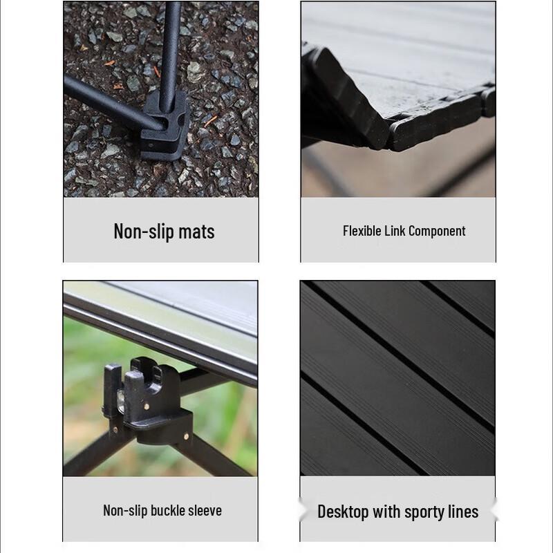 ZISIZ Outdoor Portable Folding Egg Roll Picnic Table