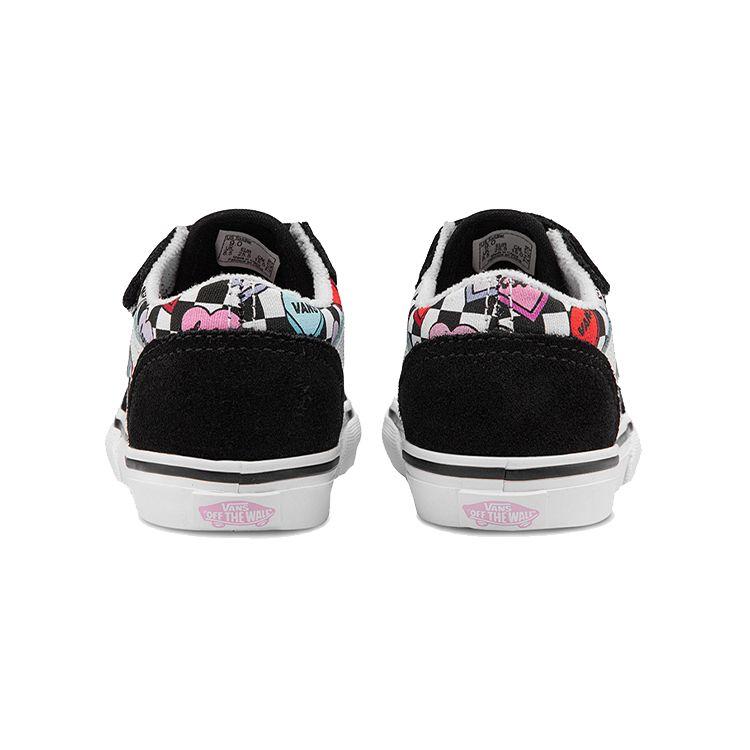 Vans Old Skool Low Top Walking Shoes Baby Shoes Black White Red VN000D3YABY