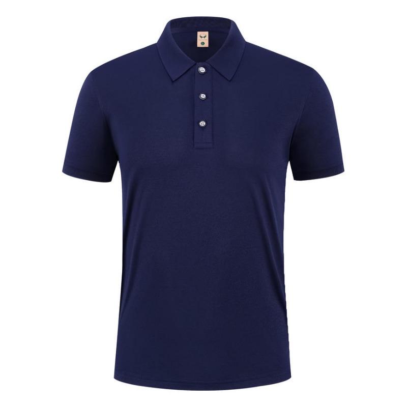 Classic Uniform Polo T Shirt Men   Summer Formal Collar T-shirt For Men Casual Camiseta Polos De Hombre