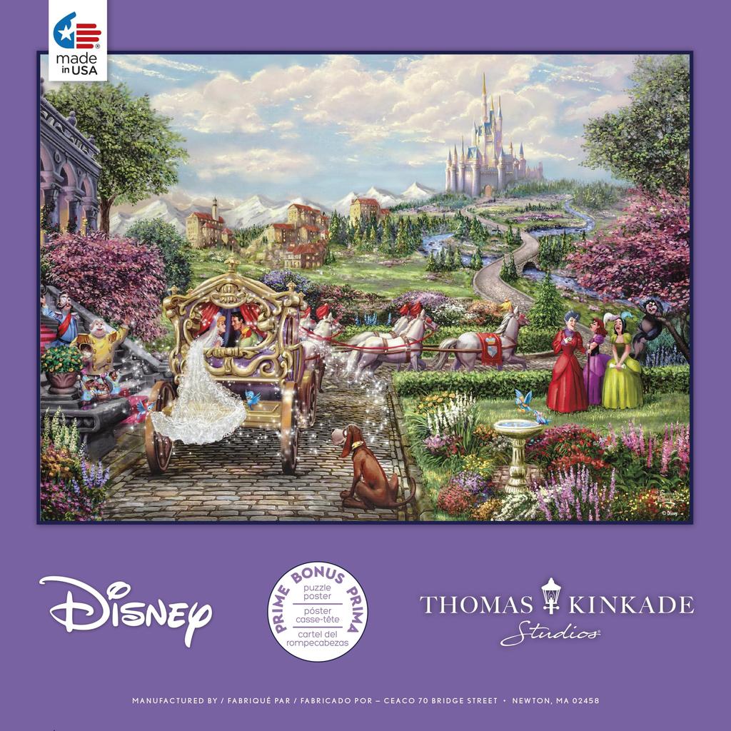 Ceaco - Thomas Kinkade - Disney - Cinderella - Happily Ever After - 1000 Piece Jigsaw Puzzle