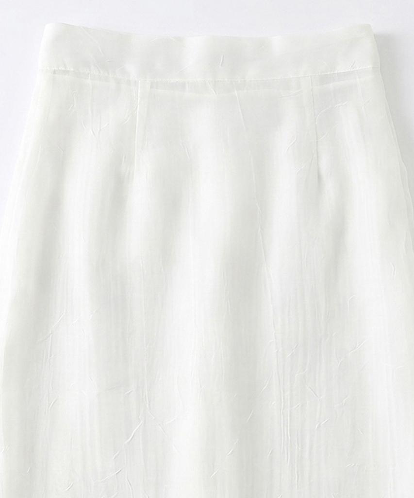 Eilubeu See-Through Long Skirt Aasesk111A