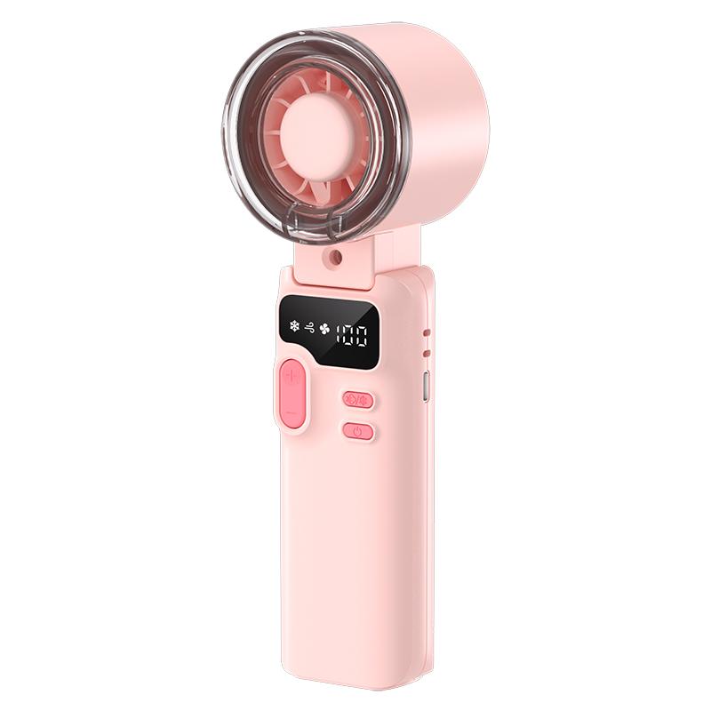 K827 Handheld Fan Home Outdoor Fast Heat Dissipation 199-Gear High Speed Fan with Wind Gear Digital Display
