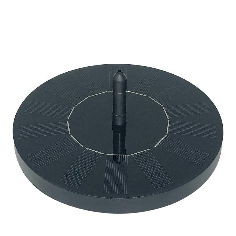 Round Floating Solar-Powered Mini Fountain for Gardening and Landscaping