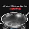 Saste 316 Stainless Steel Wok with Lid