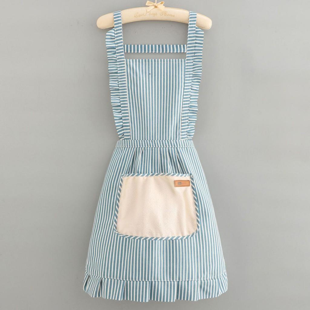 Modern Striped Cotton Linen Apron For Kitchen Home Use With Oil Stain Protection Special Characters Included