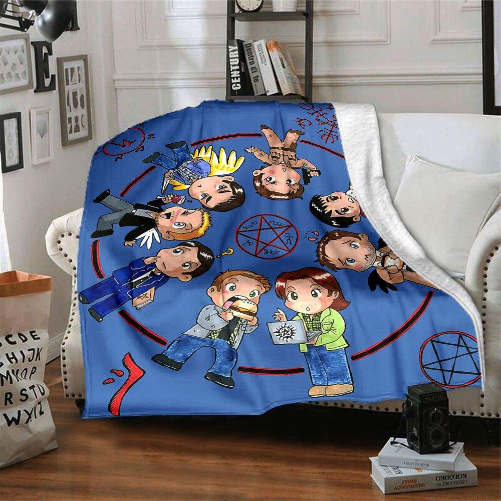 

1pc Supernatural-8 Blanket - Soft Warm Throw for Home, Office, Travel - All-Season Cozy Bedding Gift, Office Cozy AccessoryB57 80cmx120cm(31inx47in)