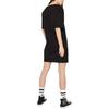 Emporio Armani Solid Color Round Neck Letter Print Midi Short Sleeve Dress Women dresses Black 8NYADXY-JG3Z1-8218