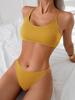 1011 New Split Bikini Swimsuit Women's Sexy Sports Swimsuit Europe and America