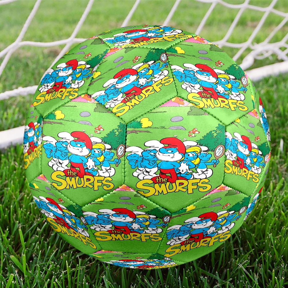 The Smurfs Theme Size 5 Soccer Ball, Suitable for Both Indoor and Outdoor Matches, a Gift Suitable for Everyone.