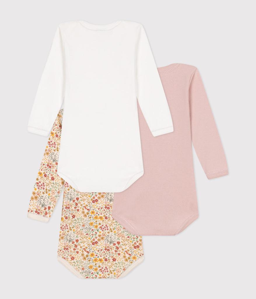 Long Sleeve Body Set of 3 A0BRG Multicolor 1 6 Months 67cm [Petit Bateau]