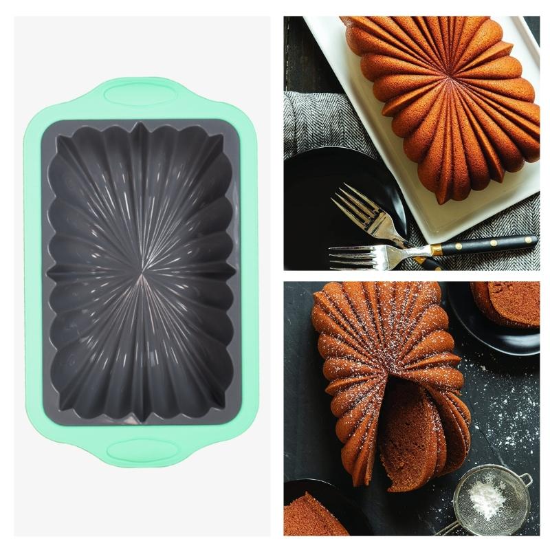 Convenient Cake Molds Flower Silicone Baking Pans Baking Molds Baking Cake Pans Suitable for Cake Dessert Baking