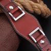 Cinturino in pelle bovina per orologio Fossil JR1157, cinturino da 24 mm per orologio da uomo, bracciale in pelle di alta qualità, stile retrò, nero e marrone.