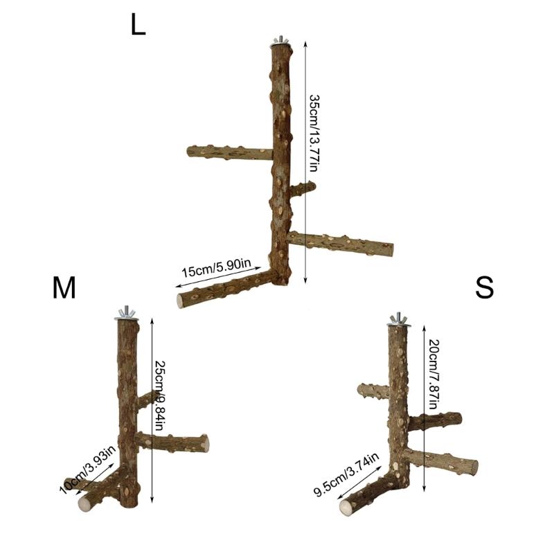Interaktivt fuglestativ Papegøyer Klatrestativ Tyggbart tilbehør for papegøyer Klatring Morsomt