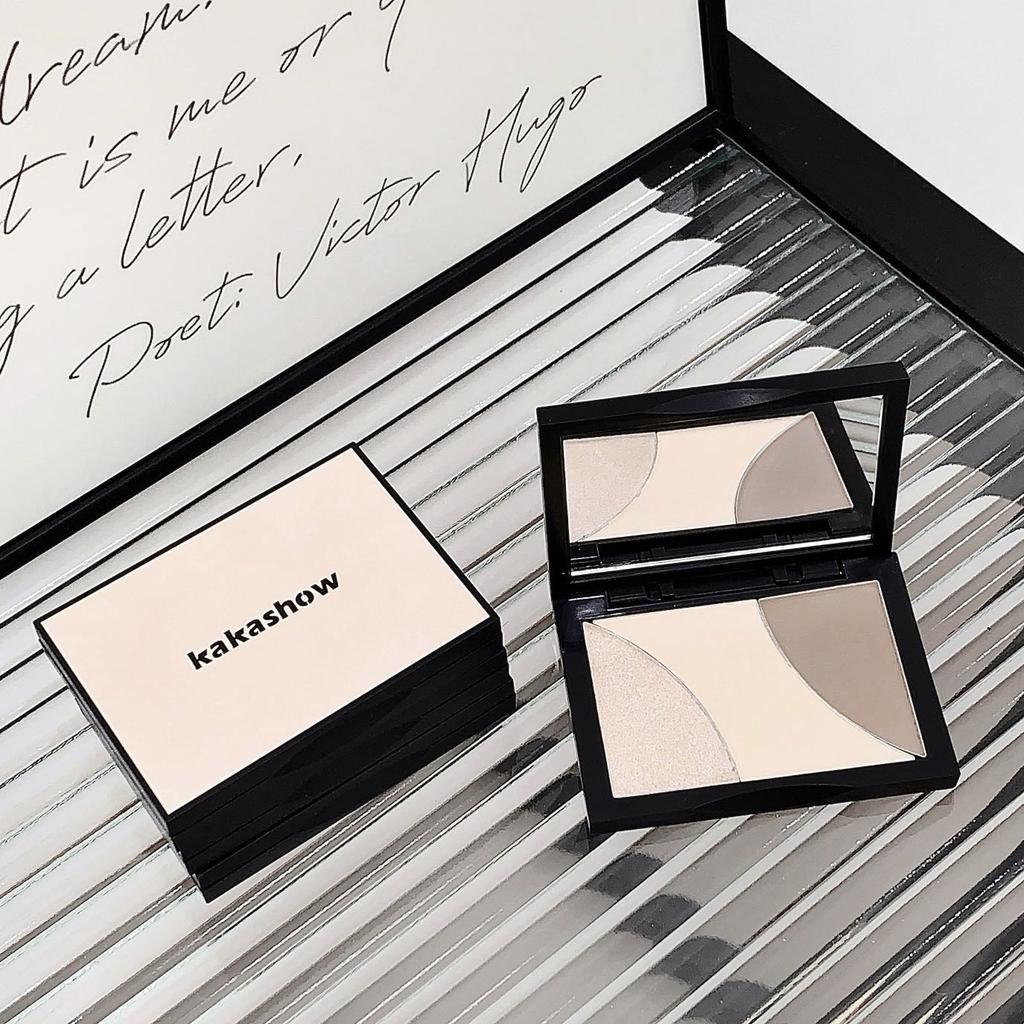 Kakashow Three- Contouring Palette Shadow Nose Shadow Contouring Highlight All-in-one Palette