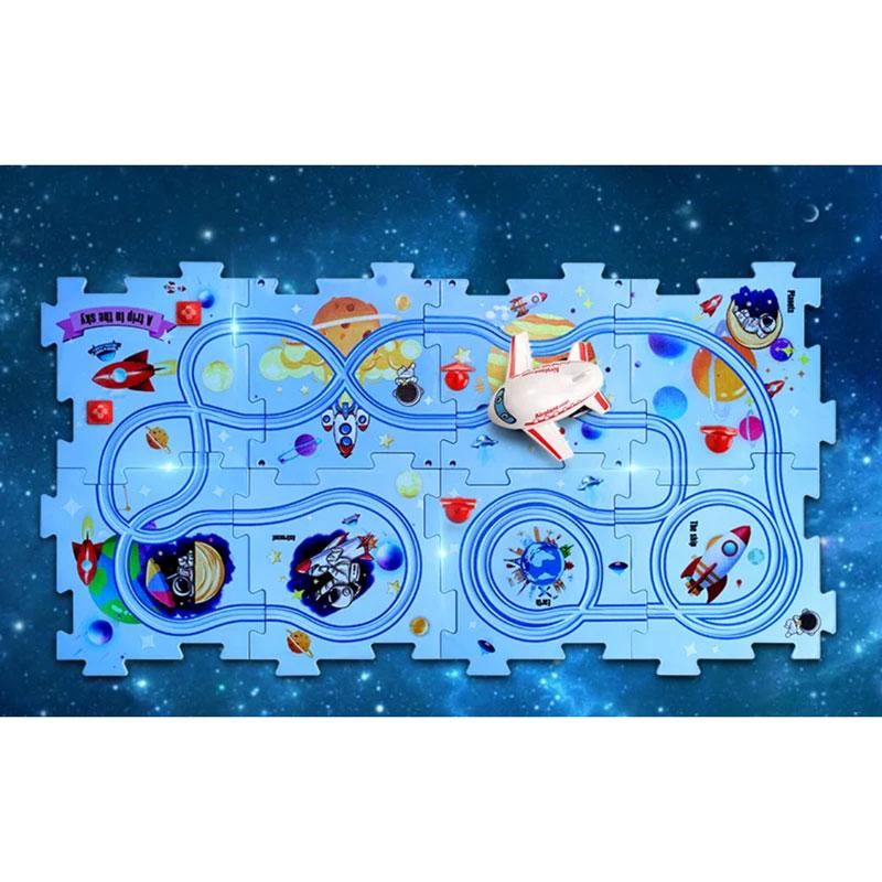 Дисней Пиксар Тачки 3 Детская Трековая Машинка Электрическая Игрушечная Машинка Черный Шторм Джексон Молния МакКуин Трек-Головоломка Рождественский Подарок