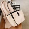Fashion Casual Women's Totes  Autumn Winter Korean Version Plush Shoulder Bag Solid Color All-Match Large Capacity Tote Bags