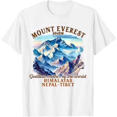 Mount Everest Himálaj Nepál Příroda Průzkum Turistika Milovník Tričko