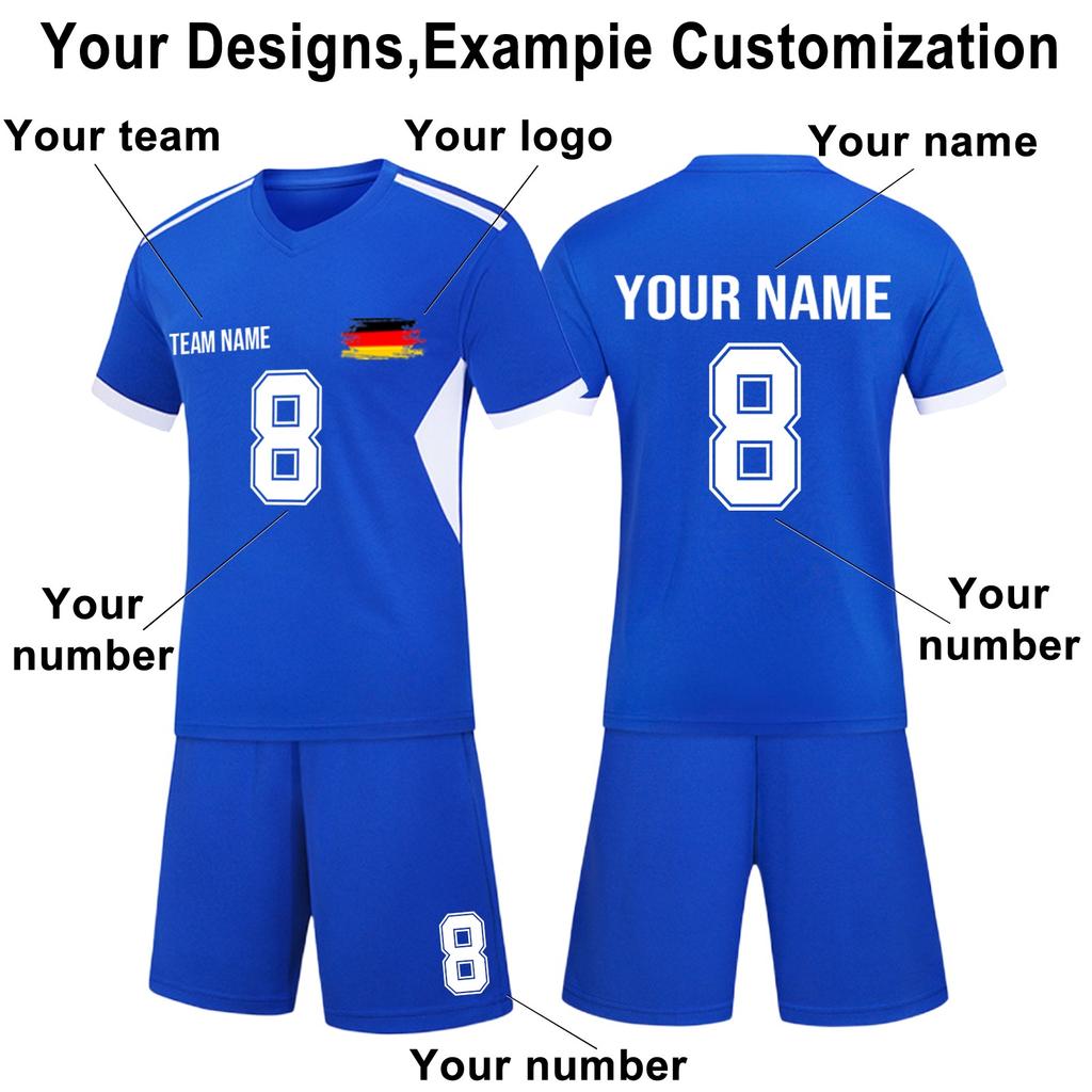 DIY Custom Adult And Children Three-piece Football Uniforms
