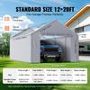Carport Replacement Canopy Cover Side Wall 12 x 20 ft, Garage Tent Shelter Tarp Heavy-Duty Waterproof & UV Protected, Easy Installation with Ball