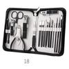 Focstar Premium 6pcs Stainless Steel Manicure & Pedicure Nail Clippers Set Travel Case Beauty Tool Kit (M107)