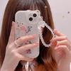 2025 New Transparent Phone Case with Bear Ears & Floral Design