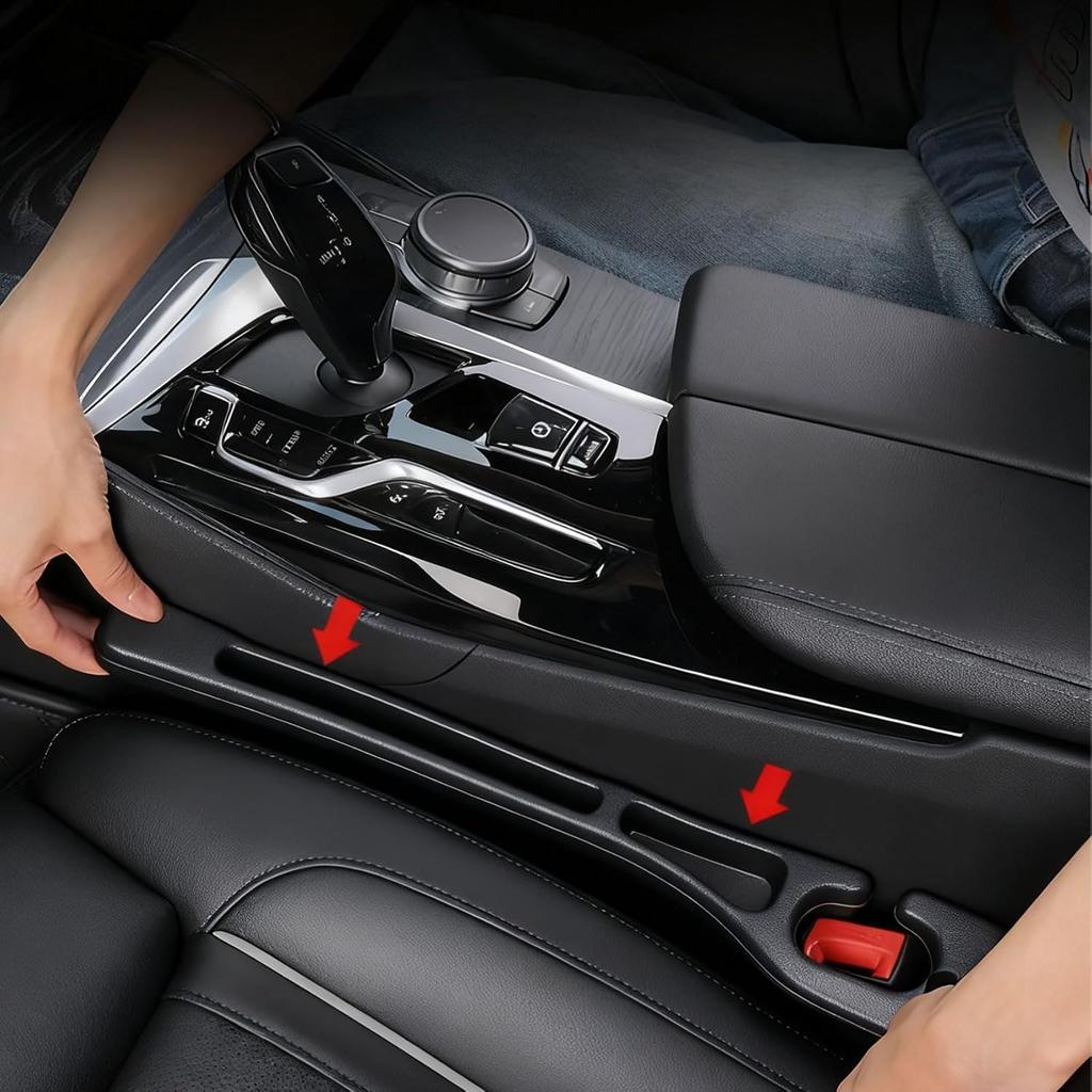 Car Seat Gap Filler, Car Seat Crevice Blocker Stop Things From Dropping, Universal Fit Soft Foam Car Seat Gap Plug To Fill For SUV Truck Sedan