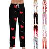 Men's Valentine's Day Printed Drawstring Long Pants Casual Pajamas