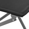 Vidaxl Folding Garden Chairs, 2 Pcs, Black, Steel And Textilene