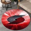 Portland Blazers Artwork Round Rug for Livingroom,Bedroom, Palyroom, Chair Rug, Area rug, Circle Carpet, Large Size Fan Christmas gift