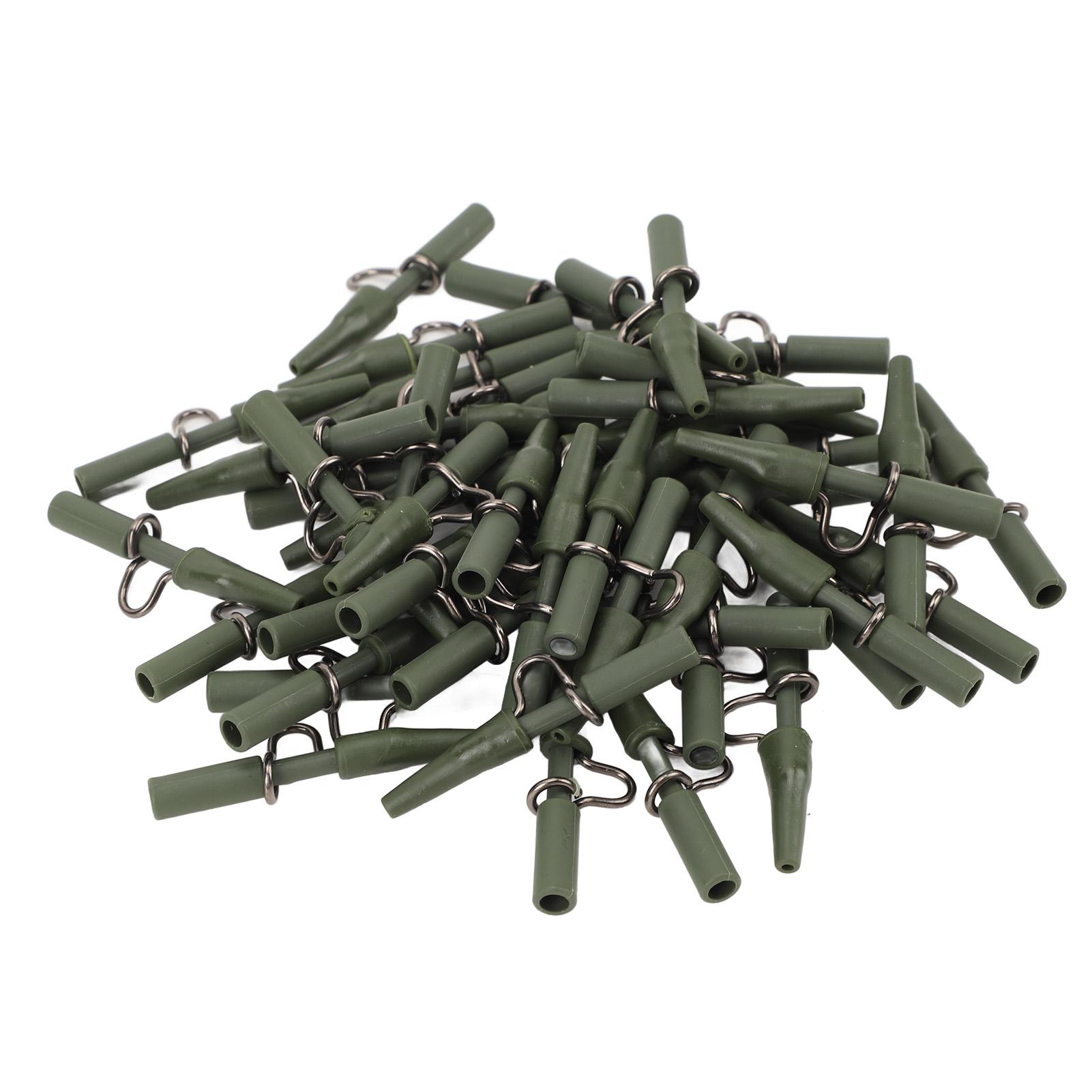 

50 шт. Рыболовная концевая оснастка Безопасные зажимы Пластик Железо Противозапутывающие Карповая рыболовная оснастка Инструменты для