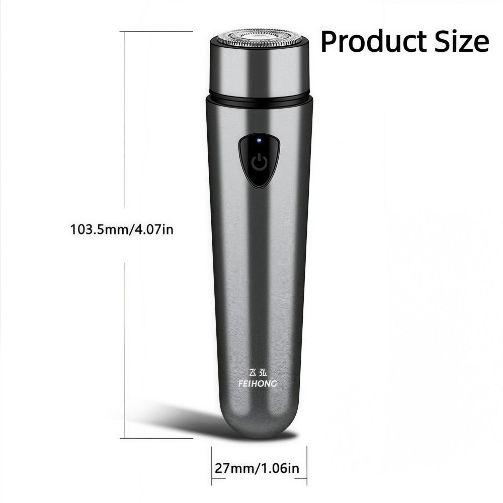 Portable Electric Shaver Rechargeable Hair Razor Pocket Design Beard Trimmer  Men Travel