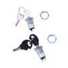 1 Set Serratura Sicurezza Telefono Interruttore di Alimentazione S1203 2 Pin 2 Chiavi 12 mm Acciaio Inossidabile Interruttore Elettronico a Chiave On Off Interruttore di Blocco