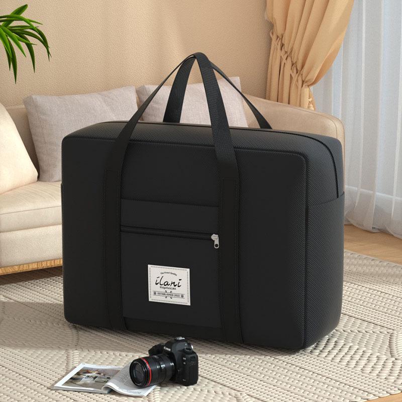 

Large Capacity Foldable Oxford Cloth Travel Handbag for Short Trips 37x30x13 (Medium) чорний
