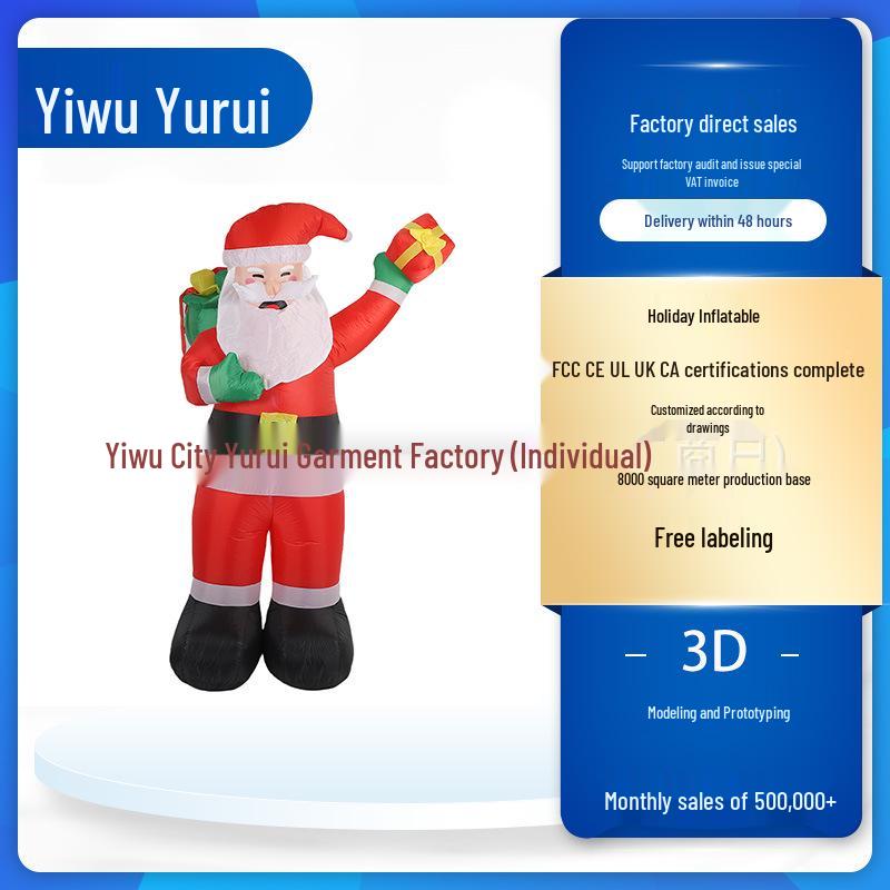 

Luminous Santa Claus Inflatable for Christmas Festival Atmosphere Decoration AU Standard