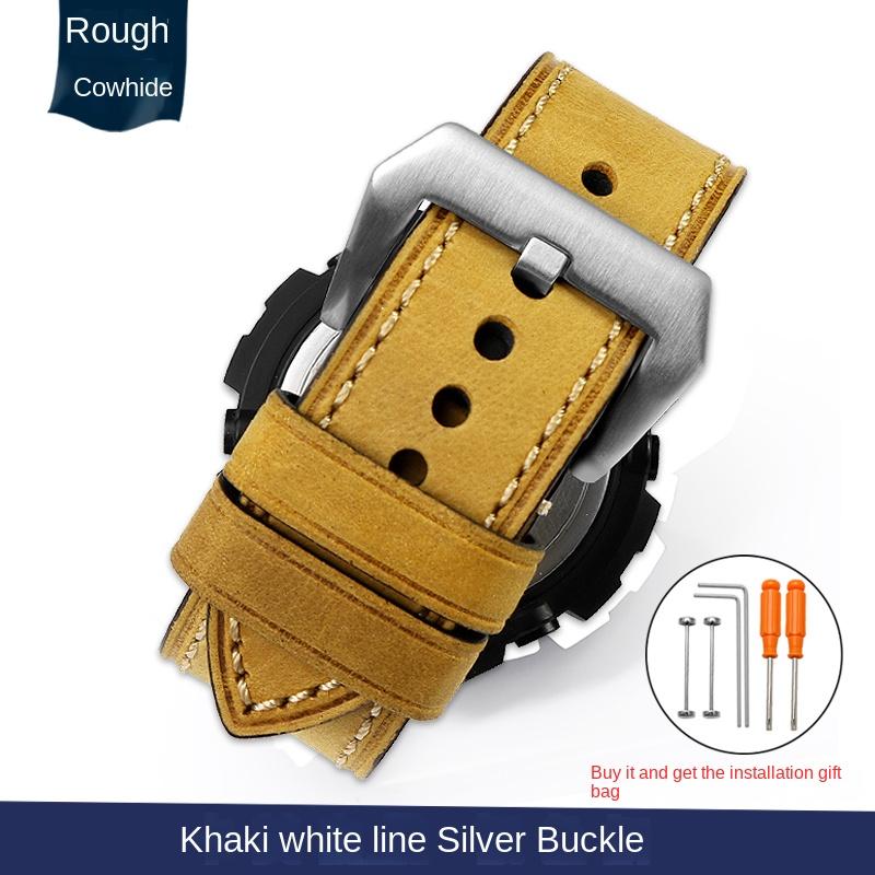 Retro Leather Watchband For Casio G-SHOCK MTG-B1000 MTG-G1000 26mm Modified MTGB1000 GST-W120L/W130L/S100/S110 Men's Watch Strap
