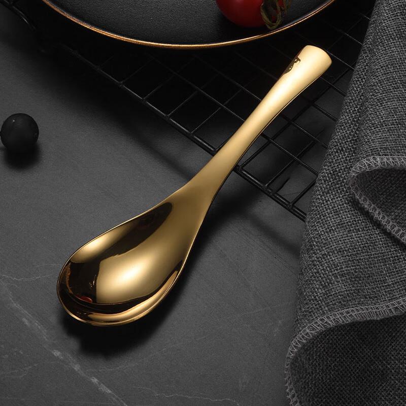 

Fancun Golden Palace Style 430 Stainless Steel Spoons (Set of 5)