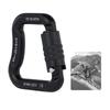 Light Weight Aluminum Alloys Safety Lock Carabiner for Rock Climbing Rappelling Paragliding Equipment