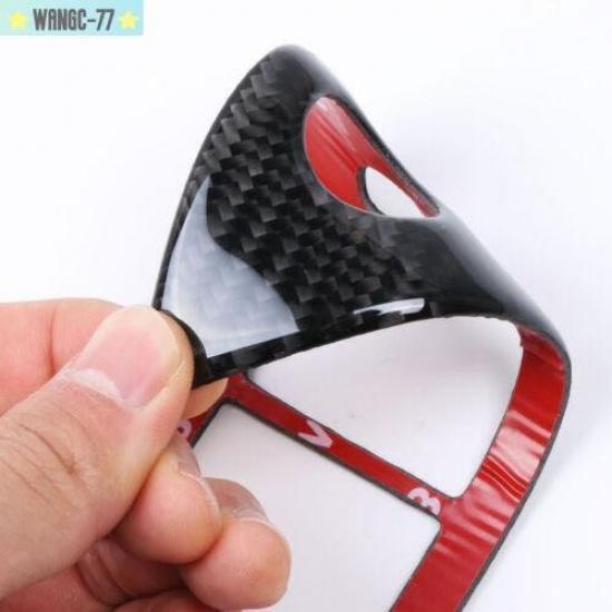 For BMW 5 series E60 2008-2010 Car Door Armrest Panel Cover Trim Carbon Fiber