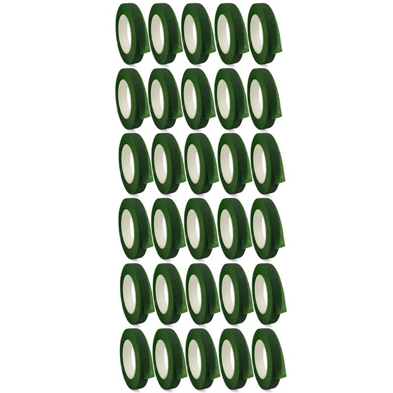 1/30Rolls Green Bouquet Floral Tapes Self-adhesive Stamen Wrapping Paper Tape DIY Flowers Decor For Florist Wedding Party Props