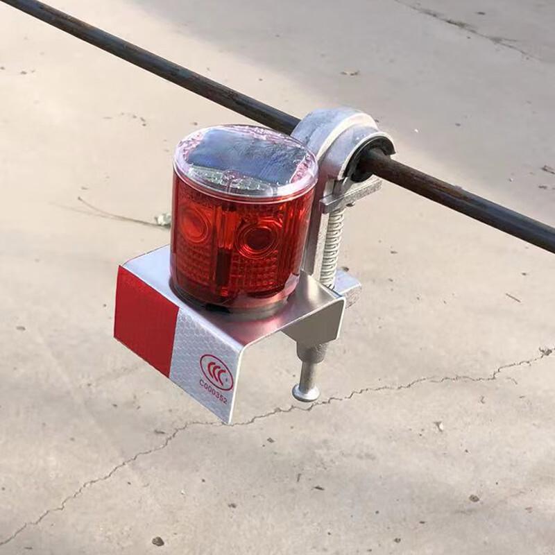 Solar Powered Red Flashing Cable Warning Light