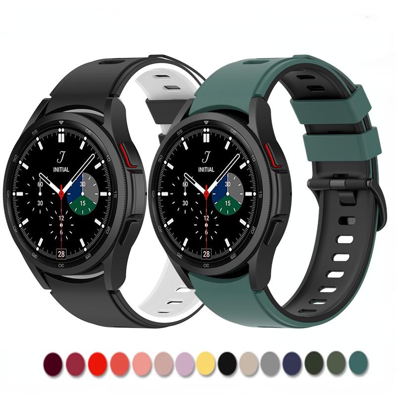 Bracelet en Silicone Sans Joints Pour Samsung Galaxy watch 4 6 Classic 46mm 42mm 5 Pro bracelet band Galaxy Watch 7/6/5/4 44mm 40mm Correa