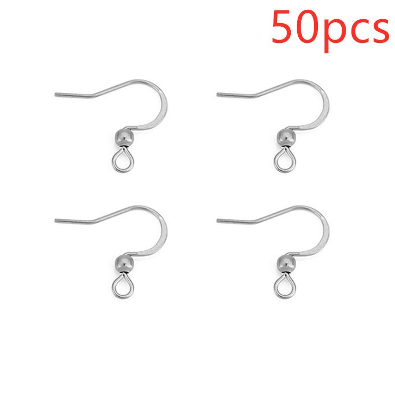 20pcs Never Fade Stainless Steel Earrings Hooks Clasps Bulk PVD Anti Allergy Earring Making Supplies For Diy Jewelry Findings