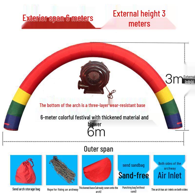 Inflatable Rainbow Arch for Events